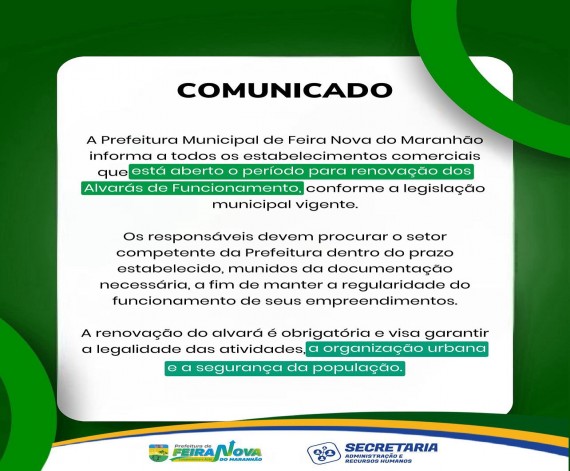 ATENÇÃO, COMERCIANTES