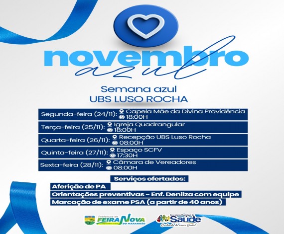 CAMPANHA NOVEMBRO AZUL !!!